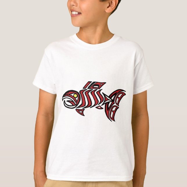 T-shirt Saumon de Haida (Devant)