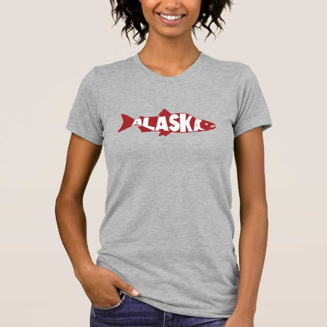 T-shirt Saumon de l'Alaska (Devant)