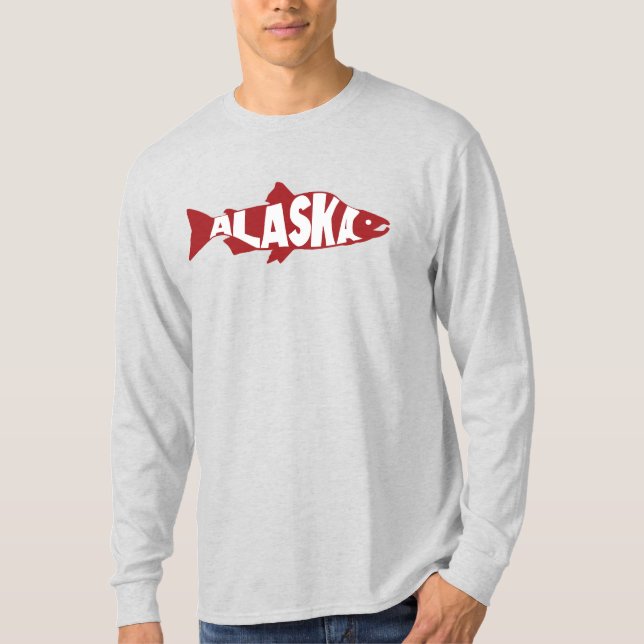 T-shirt Saumon de l'Alaska (Devant)