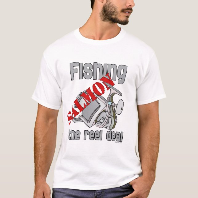 T-shirt Saumon de pêche Le Reel Deal Chemise de pêche (Devant)