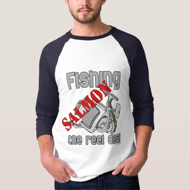 T-shirt Saumon de pêche Le Reel Deal Chemise de pêche (Devant)