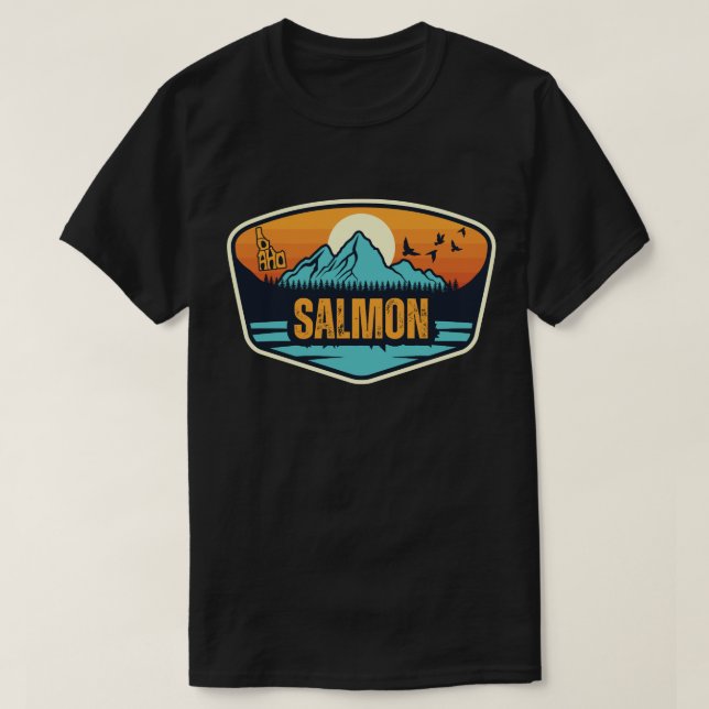 T-shirt Saumon, Idaho (Design devant)