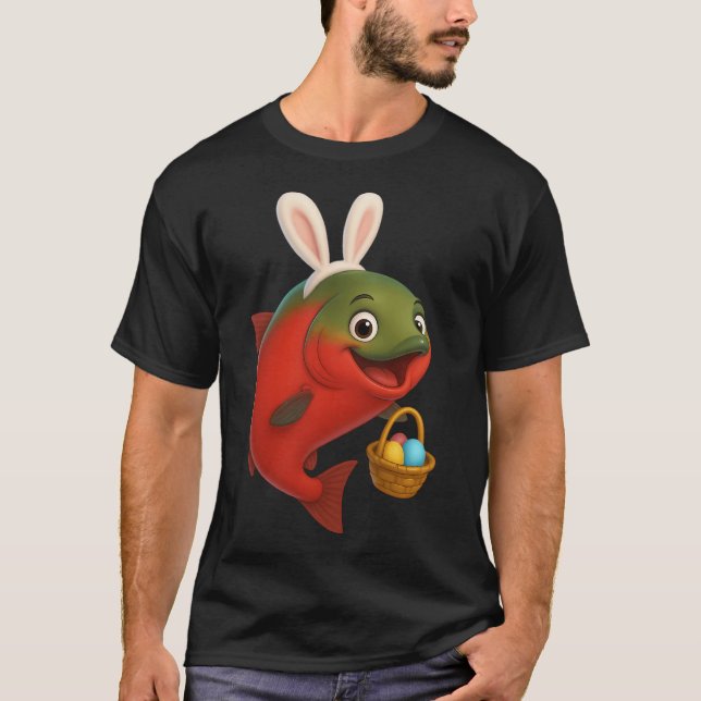 T-shirt Saumon Kokanee de Pâques (Devant)