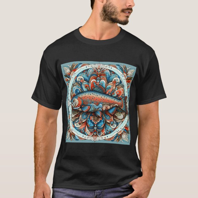 T-shirt Saumon rouge femelle (Devant)