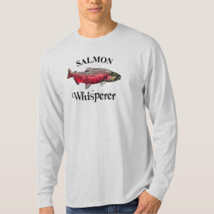 T-shirt Saumon Whisperer Léger Manche Longue