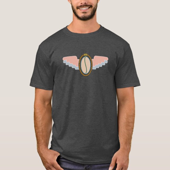 T-shirt Saumon Wing Flying Monster Zombie Virus (Devant)