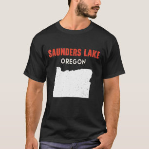 T-shirt Saunders Lake Oregon USA State America Travel Oreg
