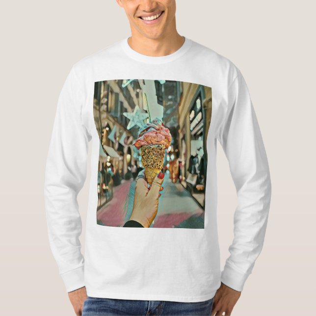 T-shirt Saupoudrer de crème glacée (Devant)