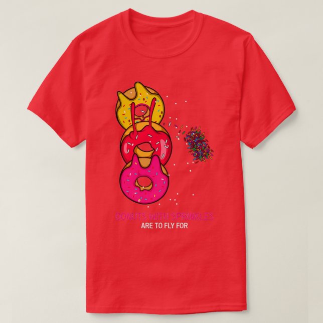 T-shirt Saupoudrer le cadeau de l'amant Donut (Design devant)