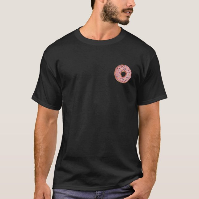 T-shirt Saupoudrer rose pâle Amateurs de noix de beigne (Devant)