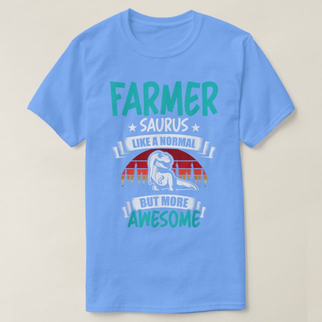 T-shirt Saurus Agricole Comme Normal T Re Dinosaur (Design devant)