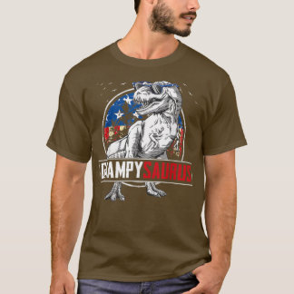 T-shirt Saurus Grampy Dinosaur T Re American Flag Family M