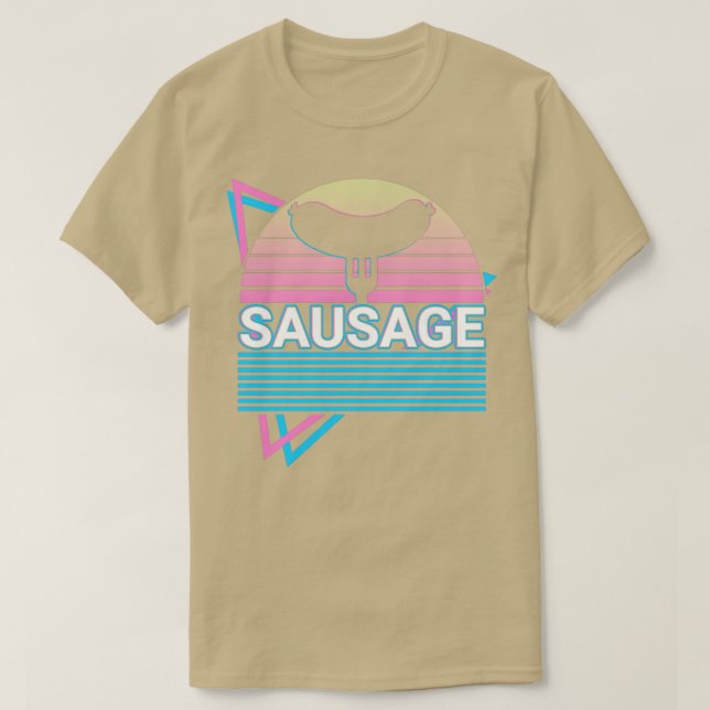 T-shirt Sausage Retro (Design devant)