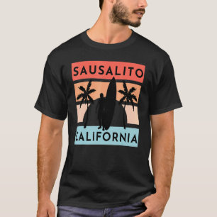 T-shirt Sausalito California Beach Surf Vacances été Vi