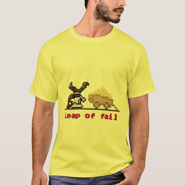 T-shirt saut à 8 bits d'échouer (Devant)