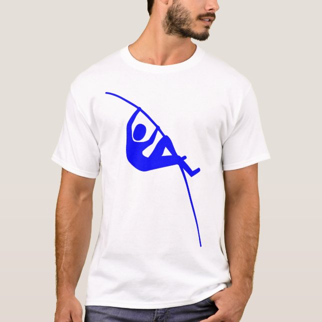 T-shirt Saut à la perche - bleu (Devant)