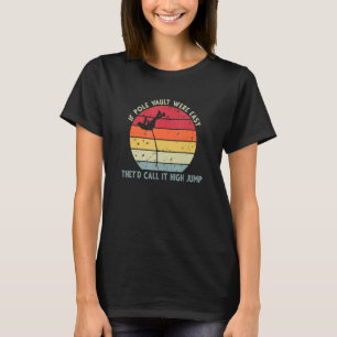 T-shirt Saut à la perche Coucher de soleil Rétro 8