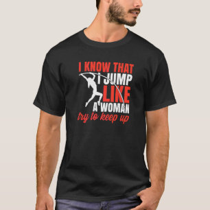 T-shirt Saut à la perche femmes citation saut à la perche