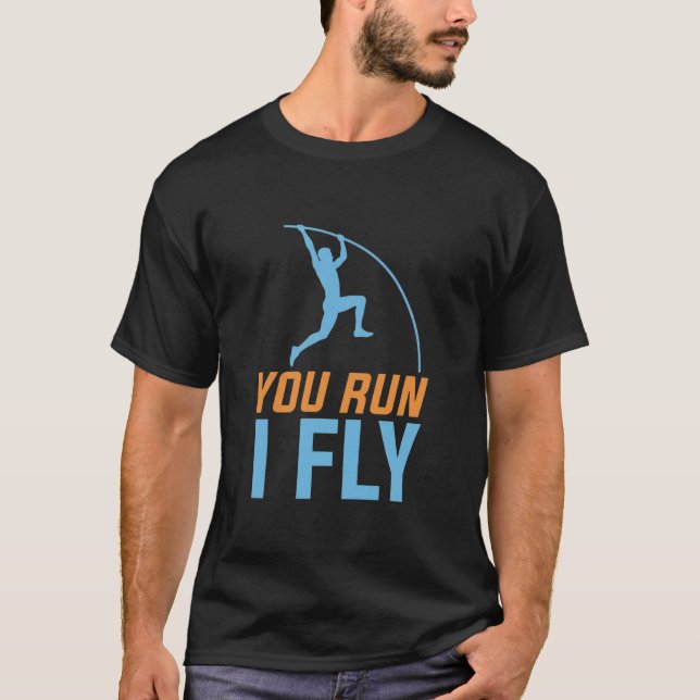 T-shirt Saut à la perche Sauteur à la perche Athlète d'Ath (Devant)