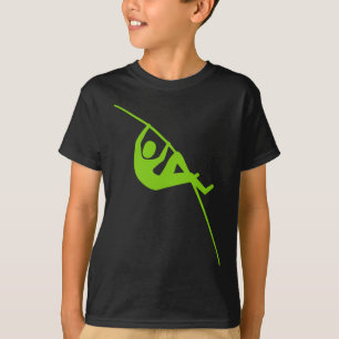 T-shirt Saut à la perche - vert de Martien