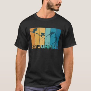 T-shirt Saut à ski Saut à ski Vintage Retro Saut à ski
