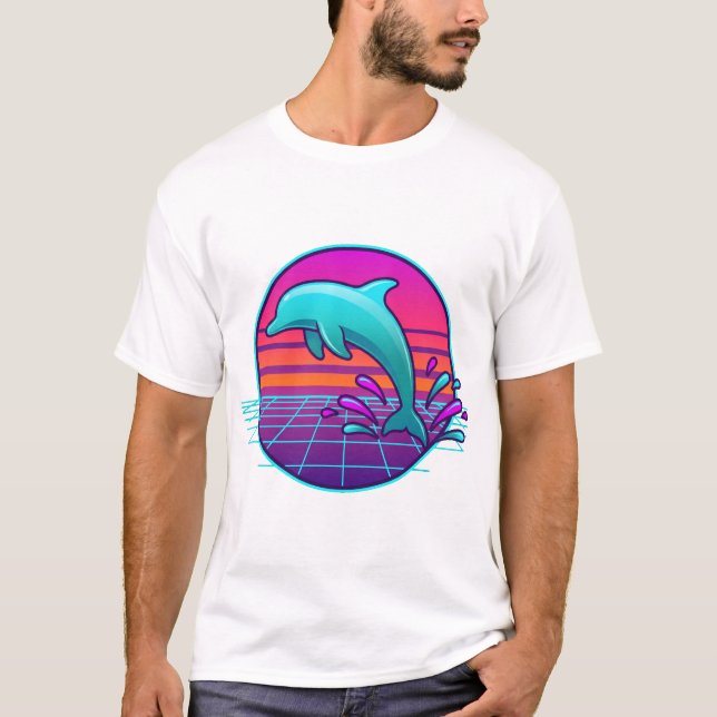 T-shirt Saut dans la lumière néon (Devant)