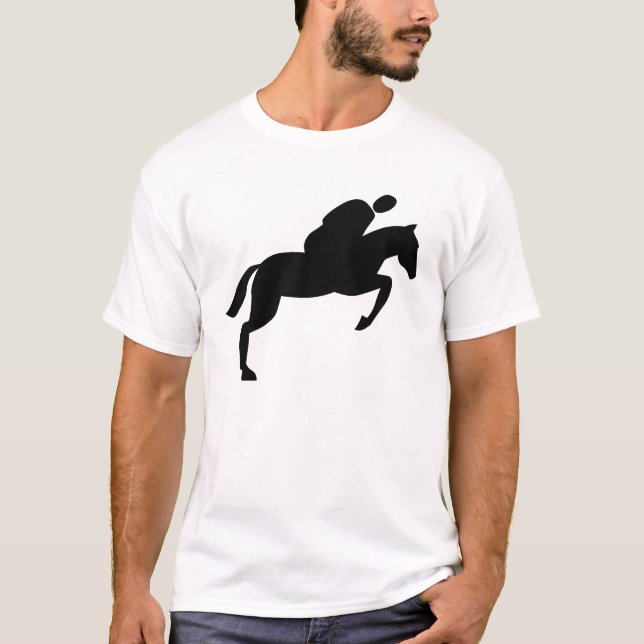 T-shirt Saut de cheval - Noir (Devant)