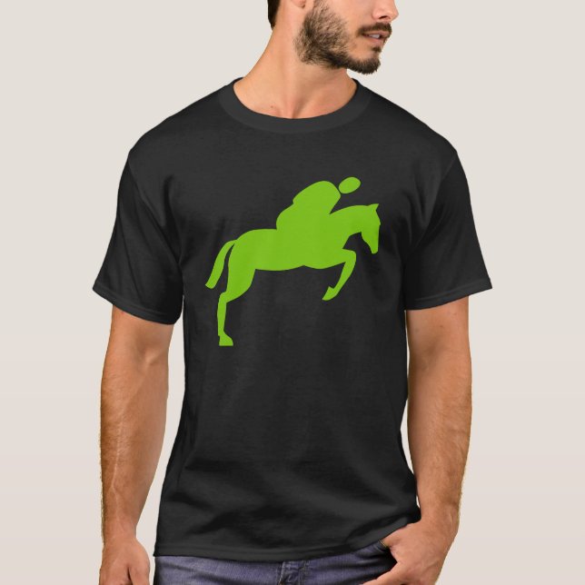 T-shirt Saut de cheval - Vert Martien (Devant)