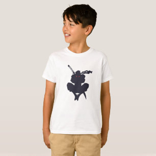 T-shirt Saut de la silhouette de Ninja - Choisir la couleu