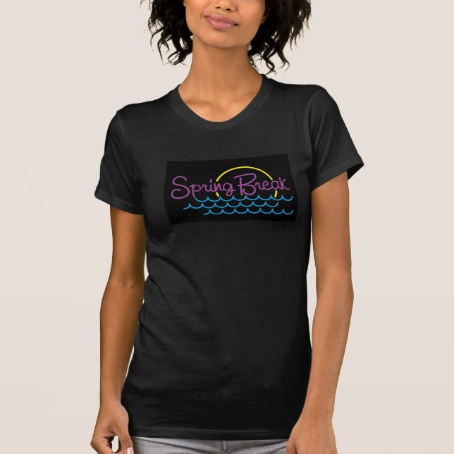T-shirt Saut de printemps dans les couleurs du néon - (Devant)