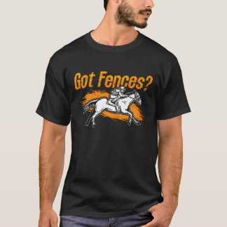 T-shirt Saut d'obstacles a obtenu des barrières aime l'équ