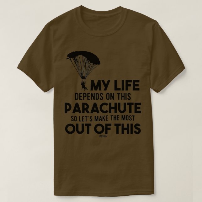 T-shirt Saut en parachute (Design devant)