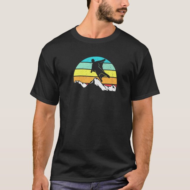 T-shirt Saut en wingsuit de basejump drôle (Devant)