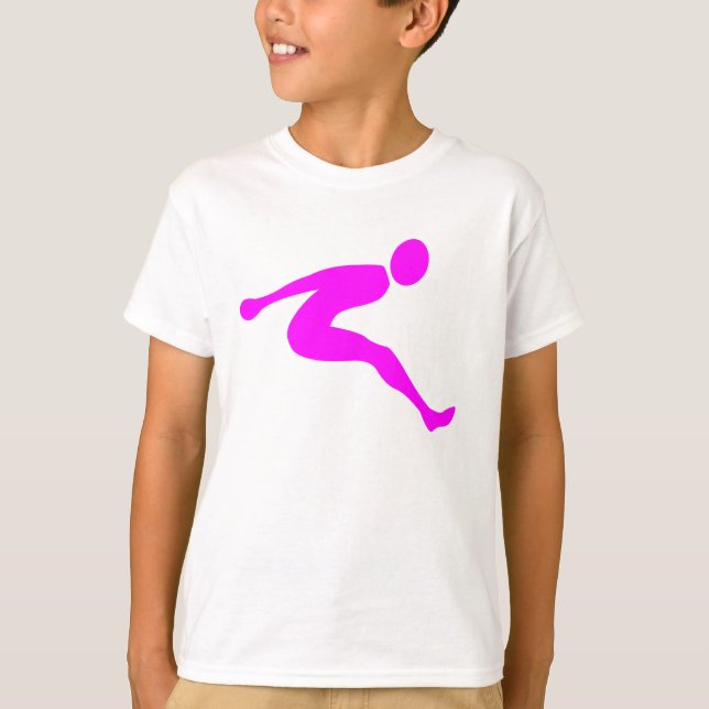 T-shirt Saute longue - Magenta (Devant)