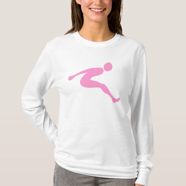 T-shirt Saute longue - rose (Devant)