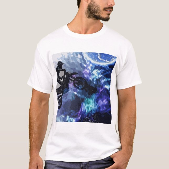 T-shirt Sauter dans l'espace - Motocross Rider (Devant)