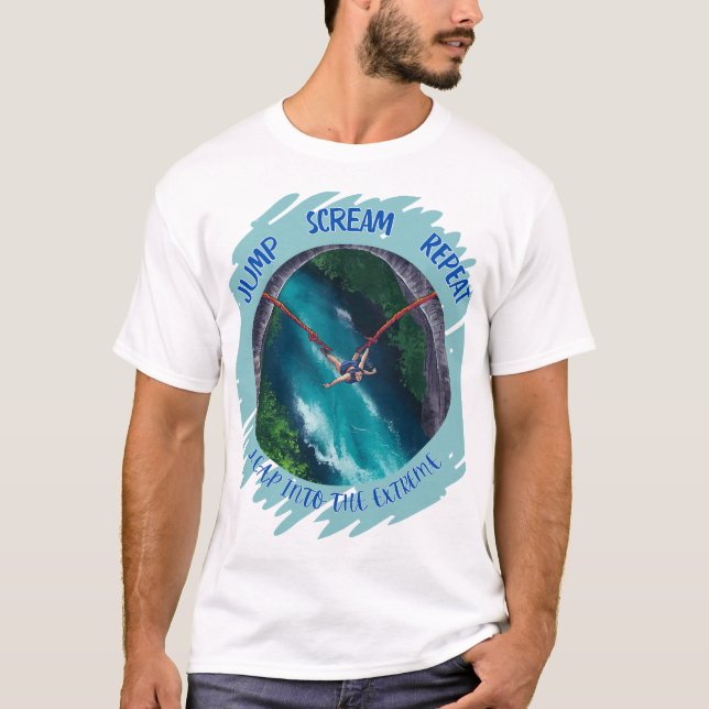 T-shirt Sauter dans l'extrême Bungee Jump (Devant)