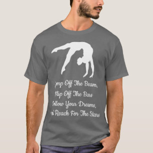 T-shirt Sauter De La Poubelle Retourner De Bars Gymnastiqu