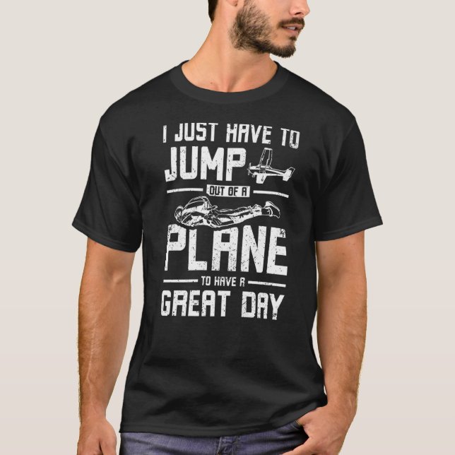 T-shirt Sauter D'Un Avion En Skydive (Devant)