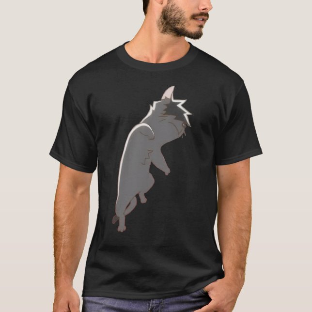T-shirt Sauter Kuroo Cat (Devant)