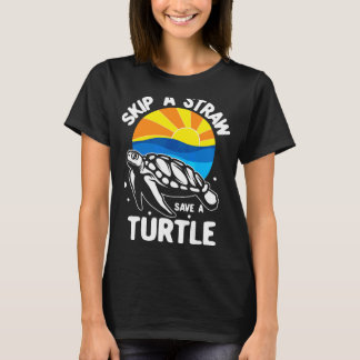 T-shirt Sauter La Paille Et Sauver Une Tortue