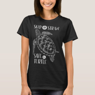 T-shirt Sauter La Paille Sauver Une Tortue