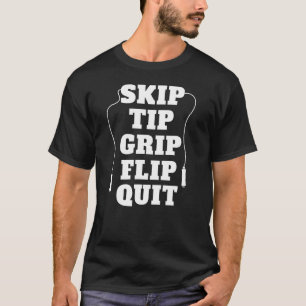 T-shirt Sauter la poignée de pointe arrêter la corde de sa