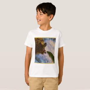 T-shirt Sauter saumoné de truite à tête d'acier dans de
