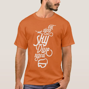 T-shirt Sauter Skydive Skydive Skydiver Tandem
