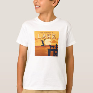 T-shirt Sauter Sur Un Lac