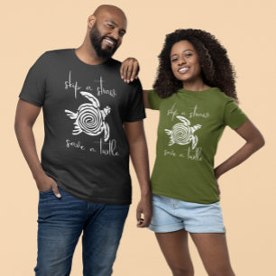 T-shirt Sauter une paille Sauter une tortue blanche