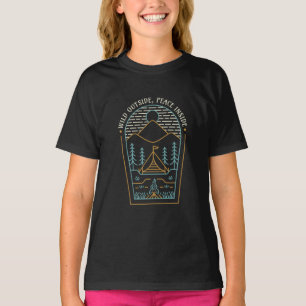T-shirt Sauvage à l'extérieur, Paix à l'intérieur