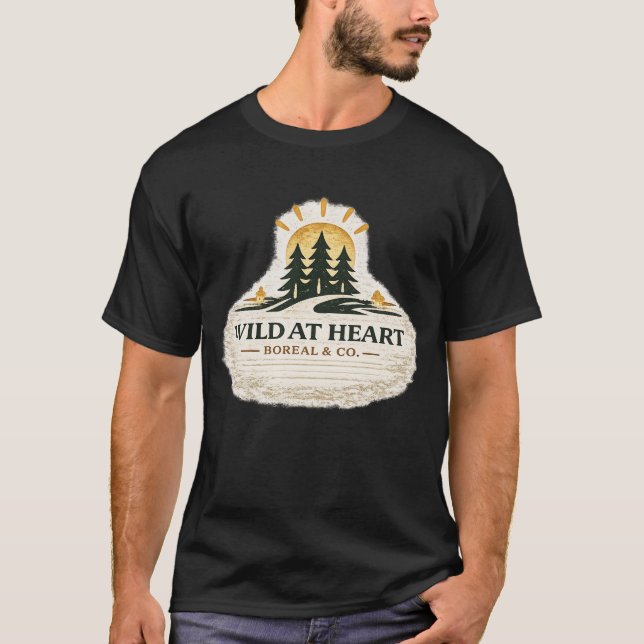 T-shirt Sauvage au cœur (Devant)