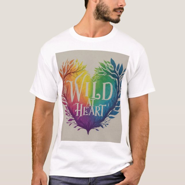 T-shirt Sauvage au coeur (Devant)